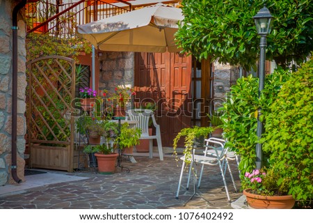 Residential patio in Verona Italy