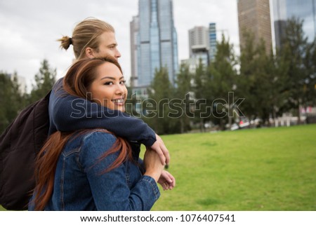 Couple Exploring Melbourne Park