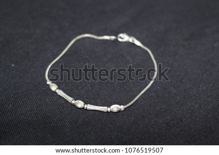 Elegant silver bracelet  for the hand
