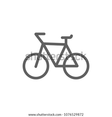 Bike icon in trendy flat style isolated on white background. Symbol for your web site design, logo, app, UI. Vector illustration, EPS
