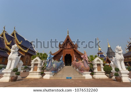 Thai temples and pagodas as beautiful as paradise