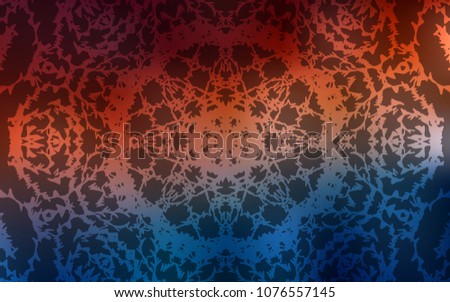 Dark Blue, Red vector natural abstract template. Decorative shining childish illustration with doodles on abstract template. A completely new design for your business.