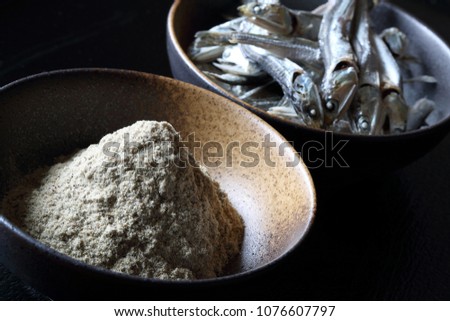 Dashi, Niboshi and powder of sardine