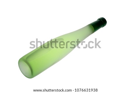 winebottle
 is cut off from the white background