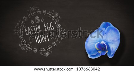 Easter Egg Hunt logo against a black background against black background