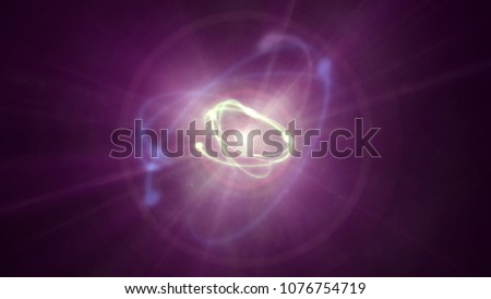 atom orbit in space