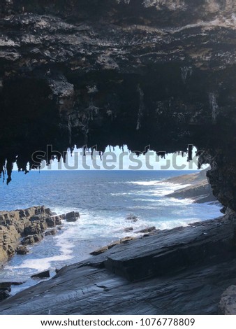 Admirals Arch is a natural rock arch created by amazing forces of nature. It's in Flinders Chase National Park on Kangaroo Island.