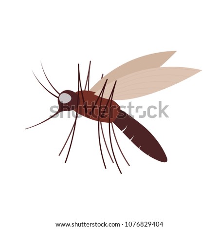Mosquito icon. Pest control clipart isolated on white background