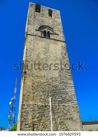 Bell tower of Erice town, Sicily