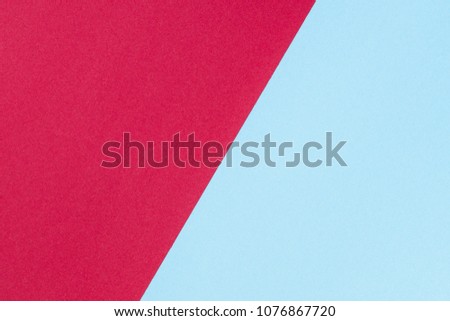 Two tone of blue and red tones paper background