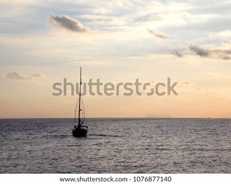           Sailboat at sea