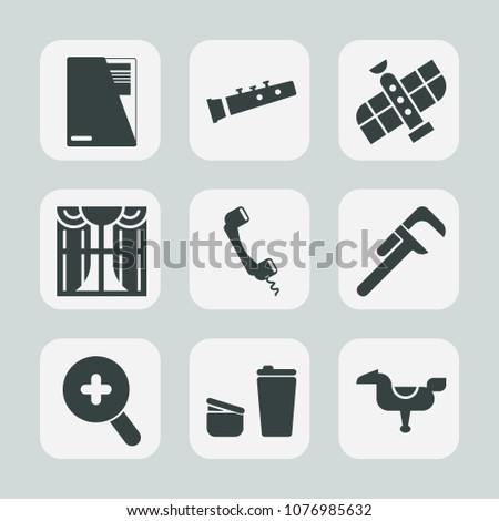 Premium set of fill icons. Such as space, interior, sound, trumpet, station, orbit, harp, home, horse, document, spaceship, service, music, communication, technology, sign, satellite, pipe, industrial
