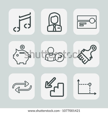 Premium set of outline icons. Such as old, office, recruitment, sign, concept, work, stereo, tape, replace, finance, employment, coin, banking, people, graphic, man, sound, web, bank, job, cassette