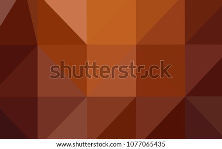 Light Red vector abstract polygonal template. Creative illustration in halftone style with gradient. The template for cell phone's backgrounds.