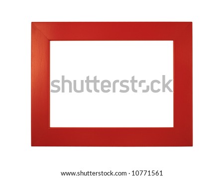Red picture frame