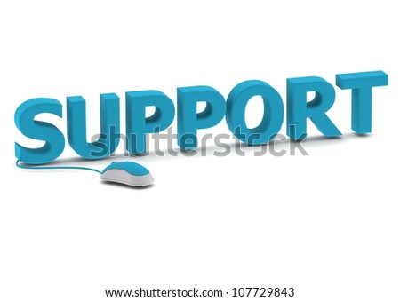 Support and computer mouse