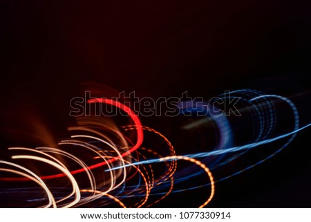 Abstract move light in night time background.