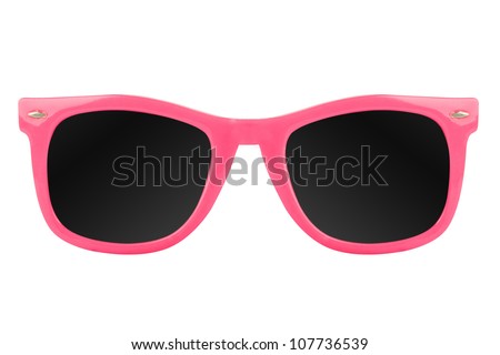 Women's pink sunglasses Royalty-Free Stock Photo #107736539