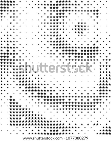 Abstract Star Pattern Background Vector Art Illustration