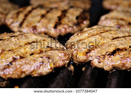 Grill grilled meatballs
