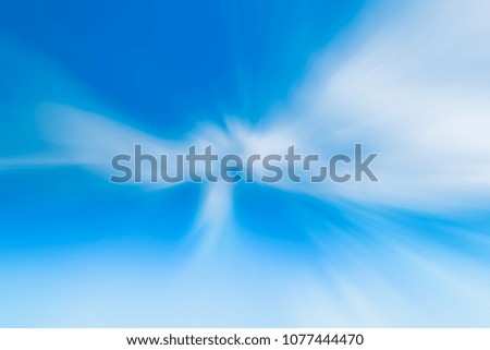 abstract  Gradient motion for texture background, Light color Bright moves speed from outer edge to midpoint. The concept of moving in the air through the clouds quickly.