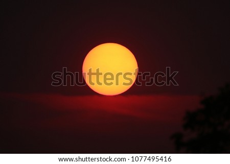 sunset  sun 