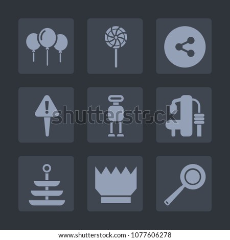 Premium set of fill icons. Such as air, technology, kitchen, party, robot, sign, dinner, queen, colorful, royal, sweet, striped, mark, android, media, lolly, sport, luxury, stick, internet, cooking