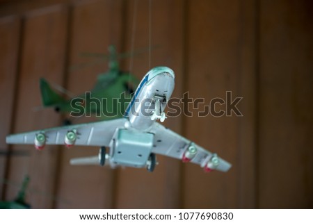 Toy plane,select focus.