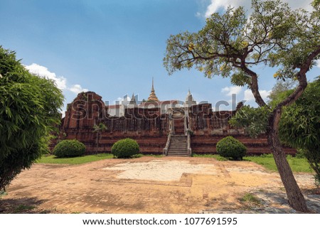 Prasat Nakhon Luang temple, Ayutthaya Thailand