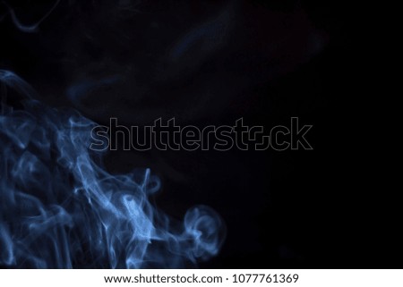 Smoke Black background Used in editing  Second hand smoke