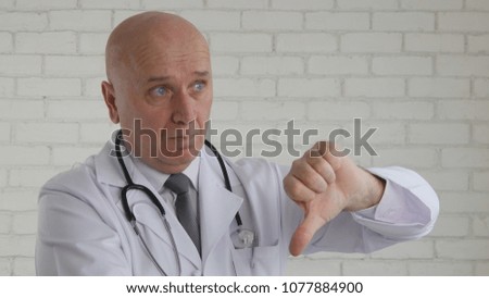 Doctor  Make Dislike Hand Sign Thumbs Down Gestures