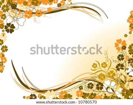 Floral background, vector illustration