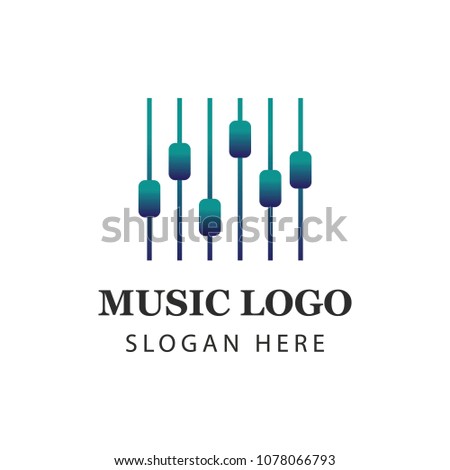 Music icons Vector New 2018 white background