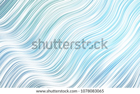 Light Blue, Green vector template with bent ribbons. Blurred geometric sample with gradient bubbles.  Marble style for your business design.