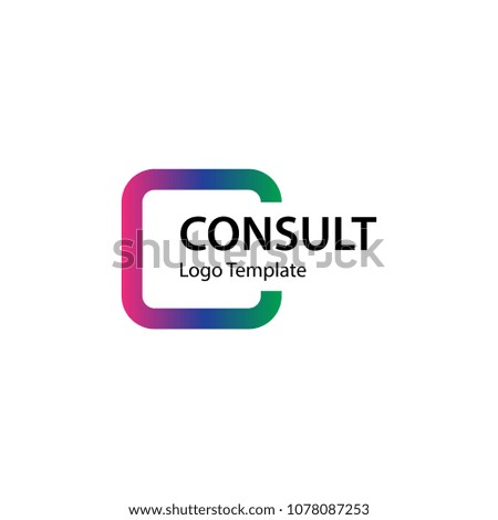 modern square consulting vector logo template