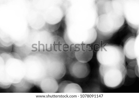 Abstract blur bokeh on black background