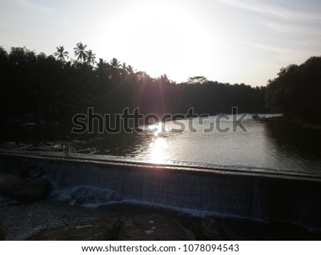 Nagercoil River sunset