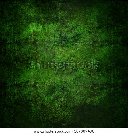 Green background. Old green wall