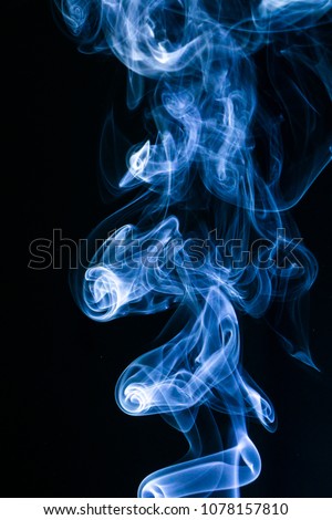 Colored smoke close-up