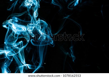 Black background smoke