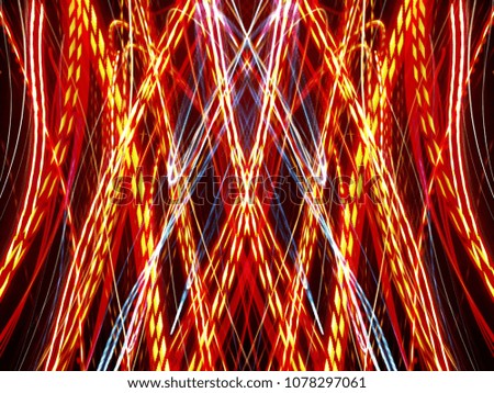symmetrical Colorful light waves.for abstract