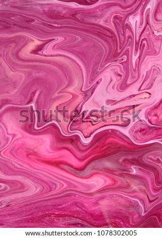 Pink waves color mix, natural marble background photo