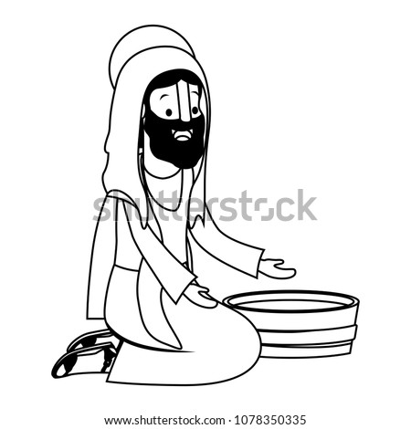 Jesus with water pot