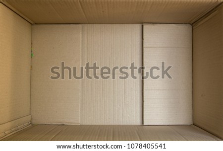 The paper put things in boxes. Top view background and textrue