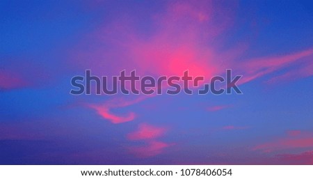 Colorful sky background, sky before sunset background. 