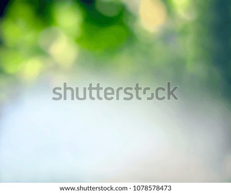 Abstract natural green bokeh background with space for text or pictures 