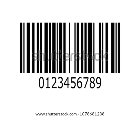 barcode illustration numbers 