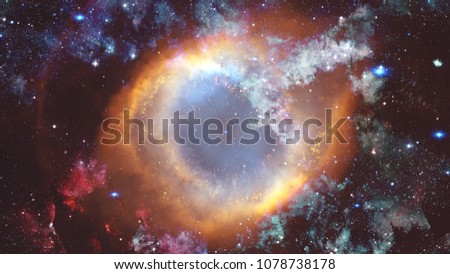 Deep space multicolor nebula stars and galaxies. Elements of this image furnished by NASA.