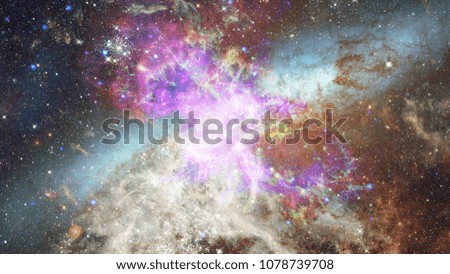 Deep outer space background with stars and nebula. Elements of this image furnished by NASA.