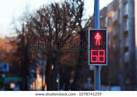 pedestrian traffic light signal stop